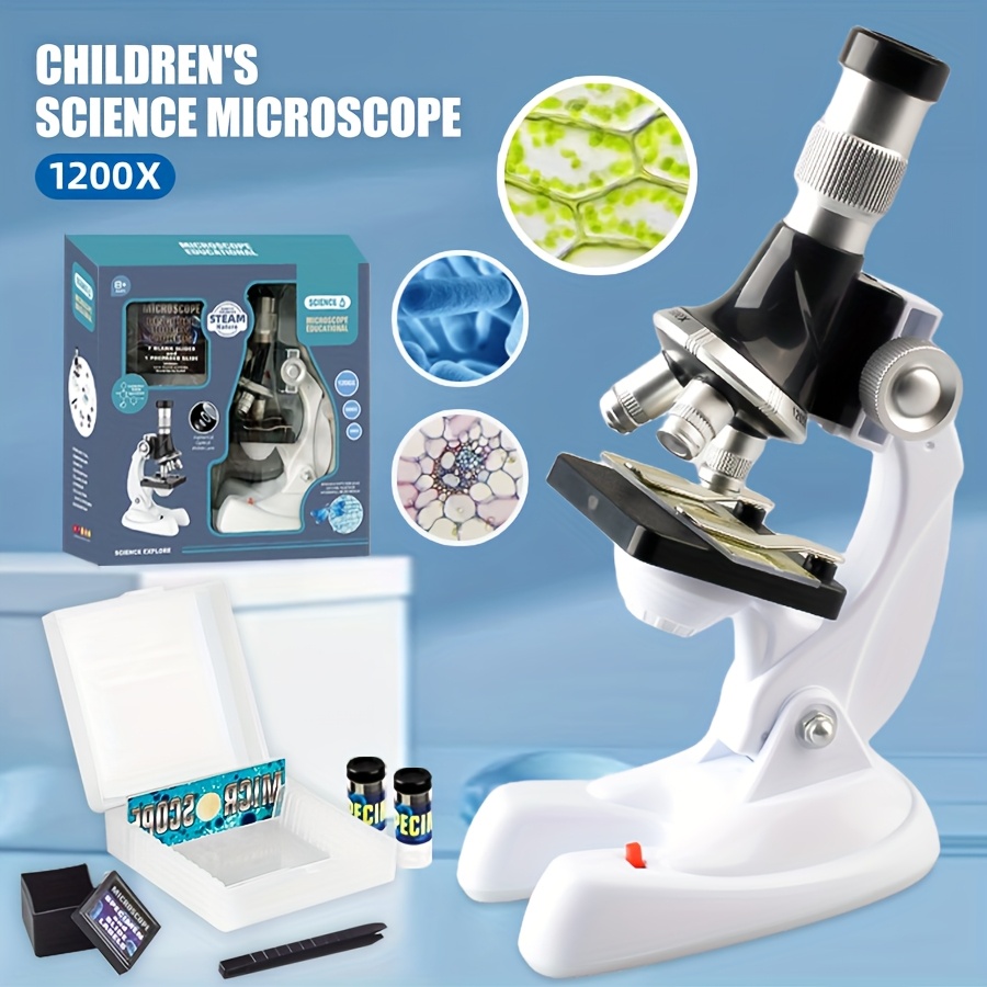 Science Max - 顕微鏡STEM科学実験キット 角度調整可能な教育用生物観察玩具 子供向け