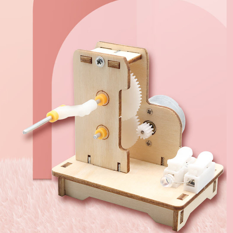 Science Max - DIY ミニハンドジェネレーター DIY 科学実験キット & 教育モデルのおもちゃ子供のギフトおもちゃプロジェクト
