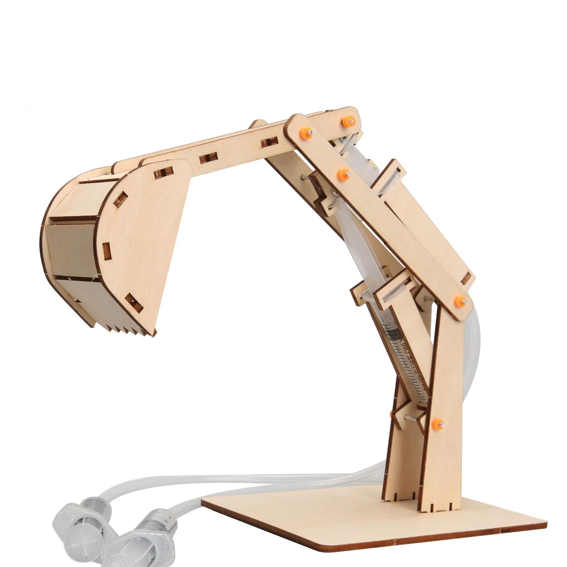 Science And Hobby - 楽しいSTEM DIY科学キット 木製油圧ショベルモデル 手作り工作 科学実験 物理学工作