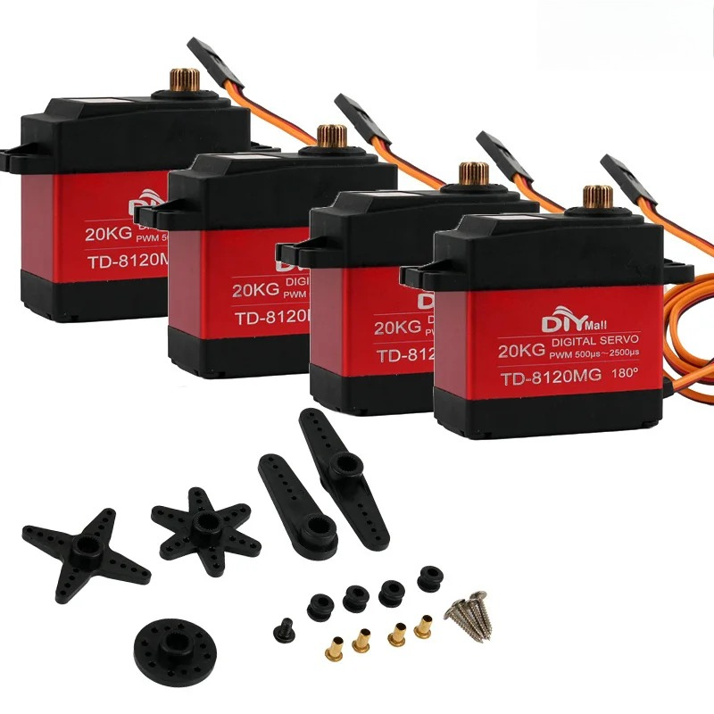Robot Arm Motor - 20KG TD-8120MG 大トルク標準デジタルサーボモーター 180/270/360 ° メタルギア