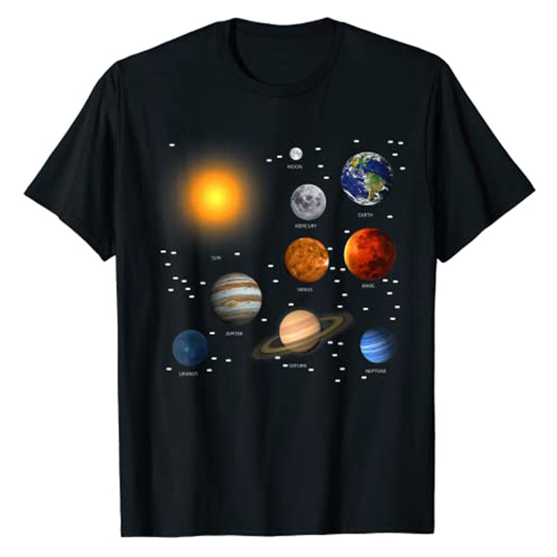 Science And Hobby - 科学的な教育用Tシャツ,半袖ブラウス,ホビーギフト用の天文学のトップス