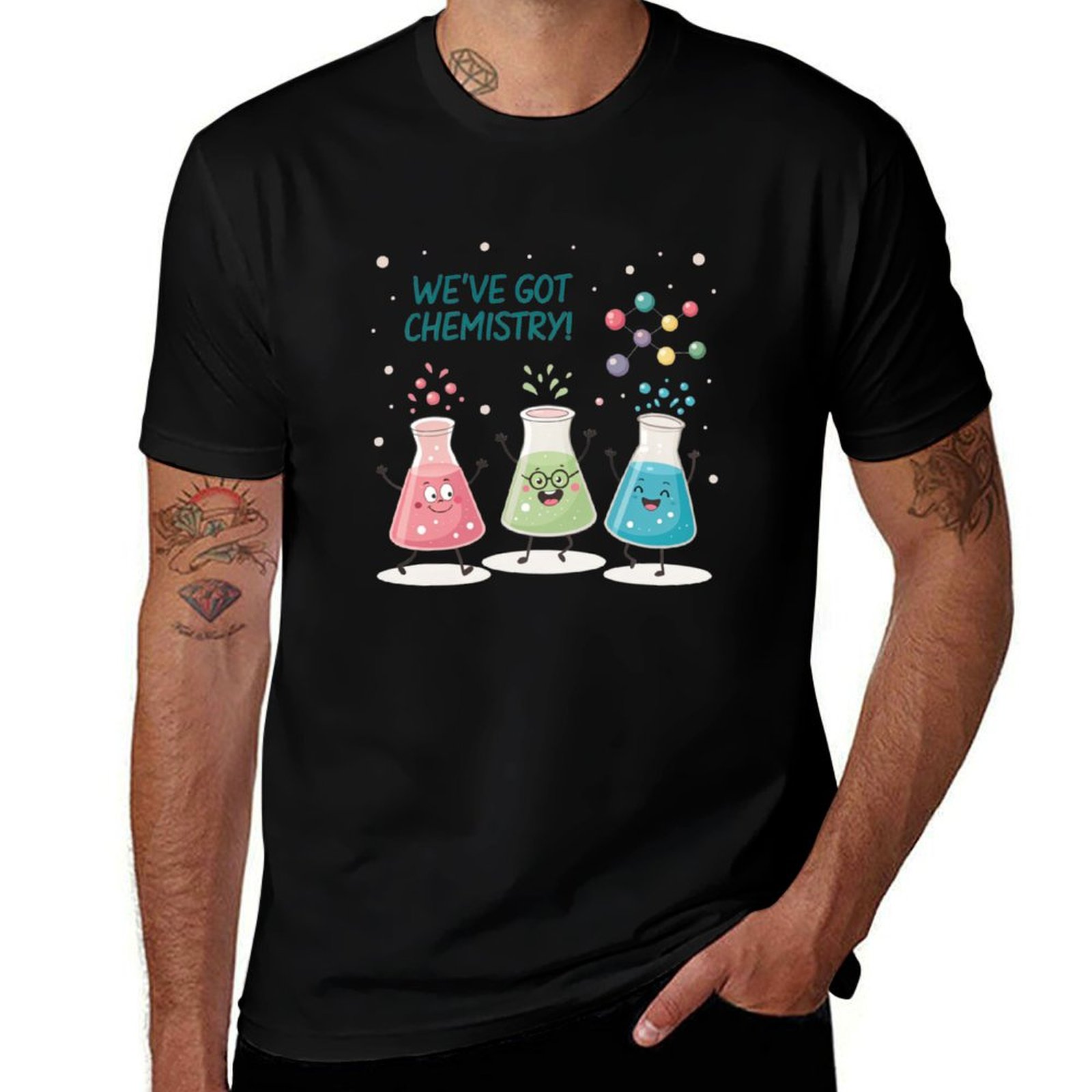 Science Buddies - Science Beaker Buddies Tシャツ 軽量ハイキング Tシャツ