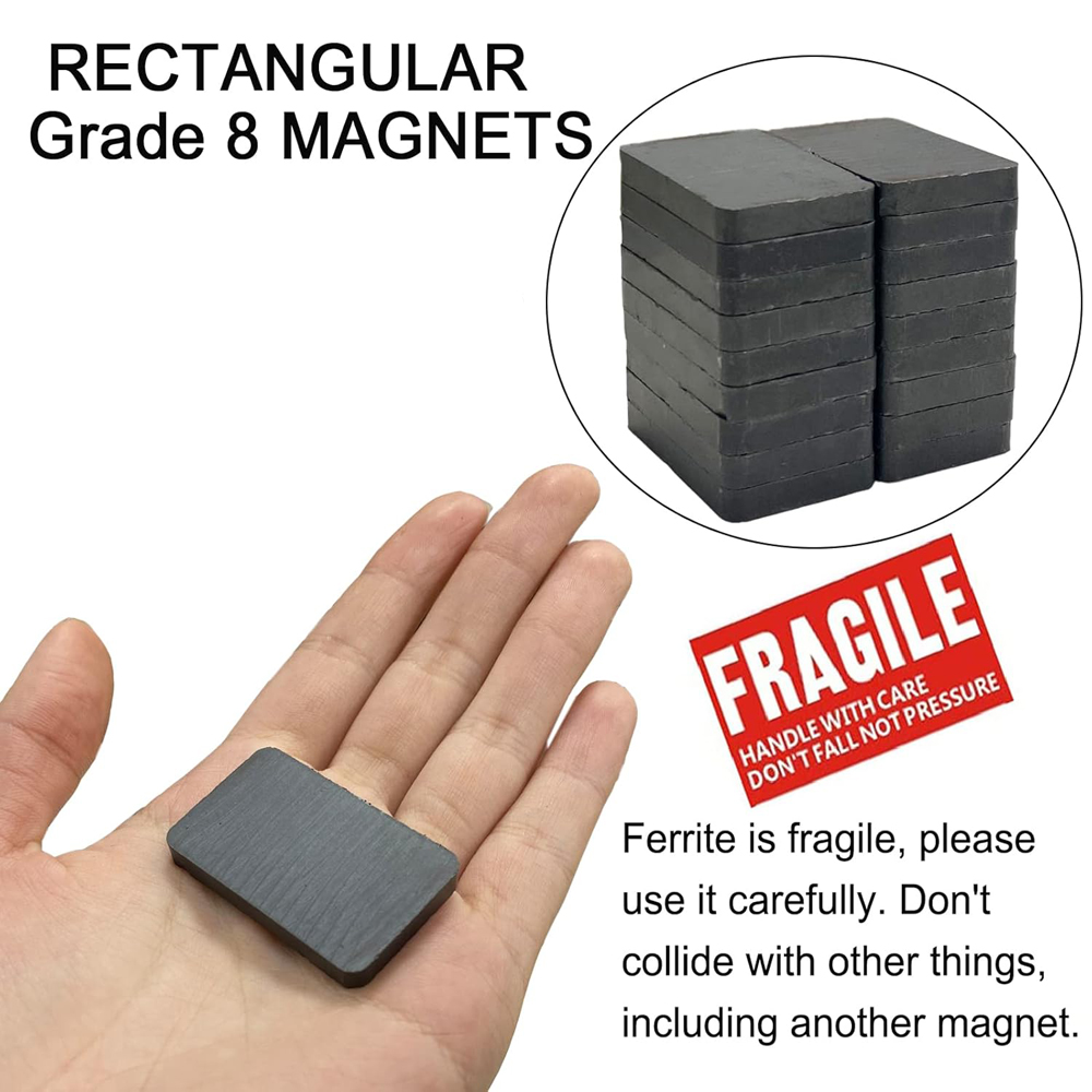 フェライトセラミックブロック磁石 (40mm) 長方形磁石、 - Science And Hobby のレビューと価格