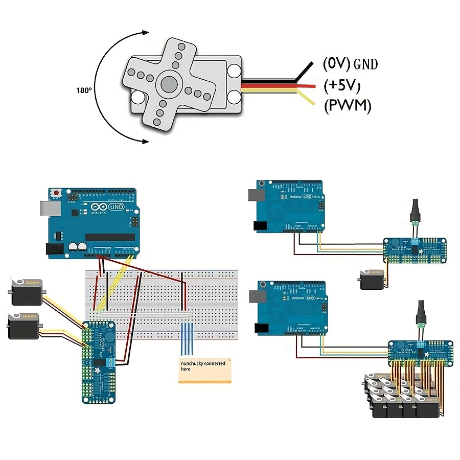 SG90 9Gサーボモーター5個 + 16チャンネルPWMサ - Robot Arm Motor のレビューと価格