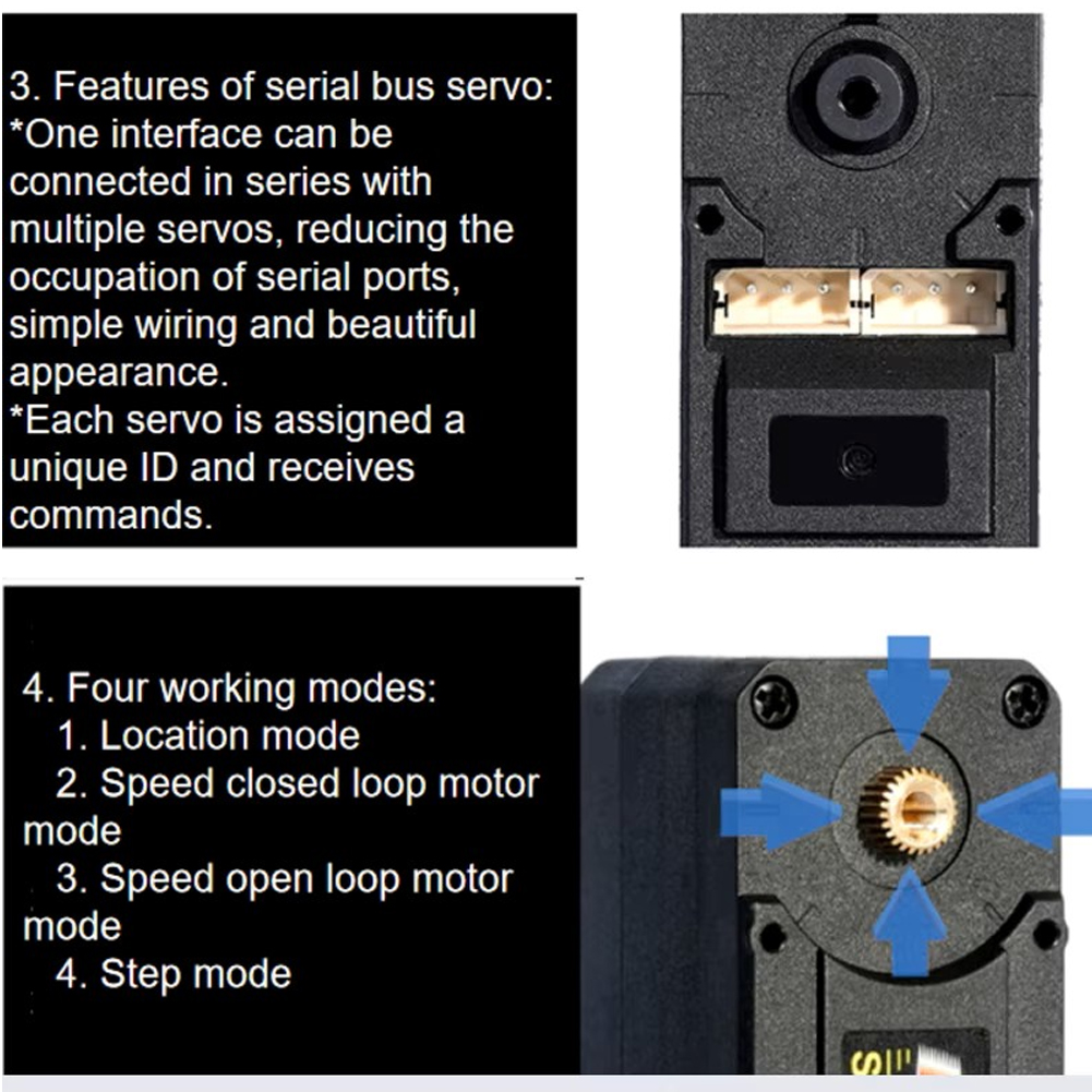 Feetech 7.4V 19KG ST-3215 シリアル - Robot Arm Motor のレビューと価格