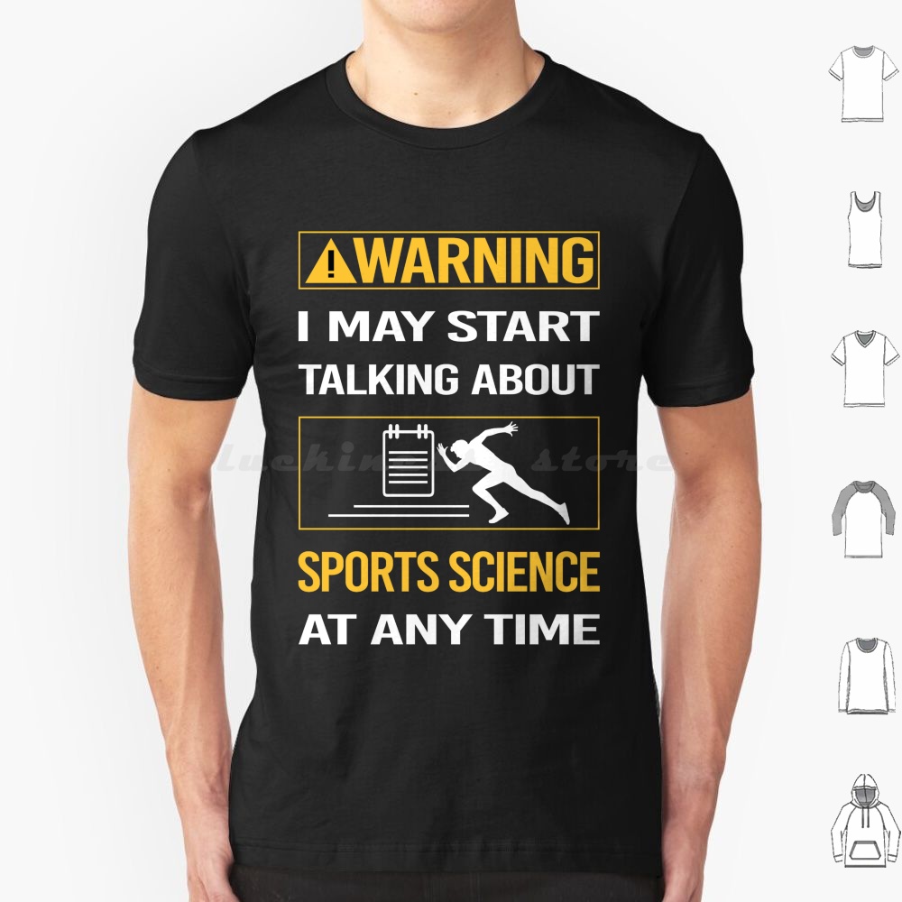面白い警告スポーツ科学 T シャツ綿男性女性 DIY プリン - Science And Hobby のレビューと価格